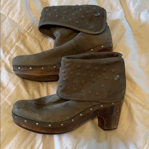 Ugg clog bootie with stud detail